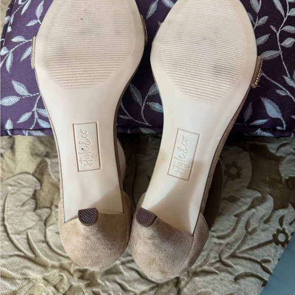 NWT-Style and co Phyllis Tan Evening Sandals size 10.5 - Picture 7 of 8